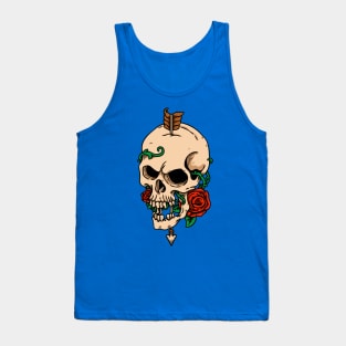 Skull And Rose Tank Top